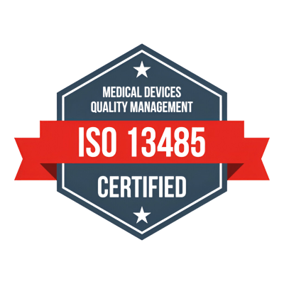 ISO 13485 certified logo